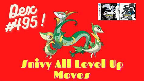 snivy level up moves.